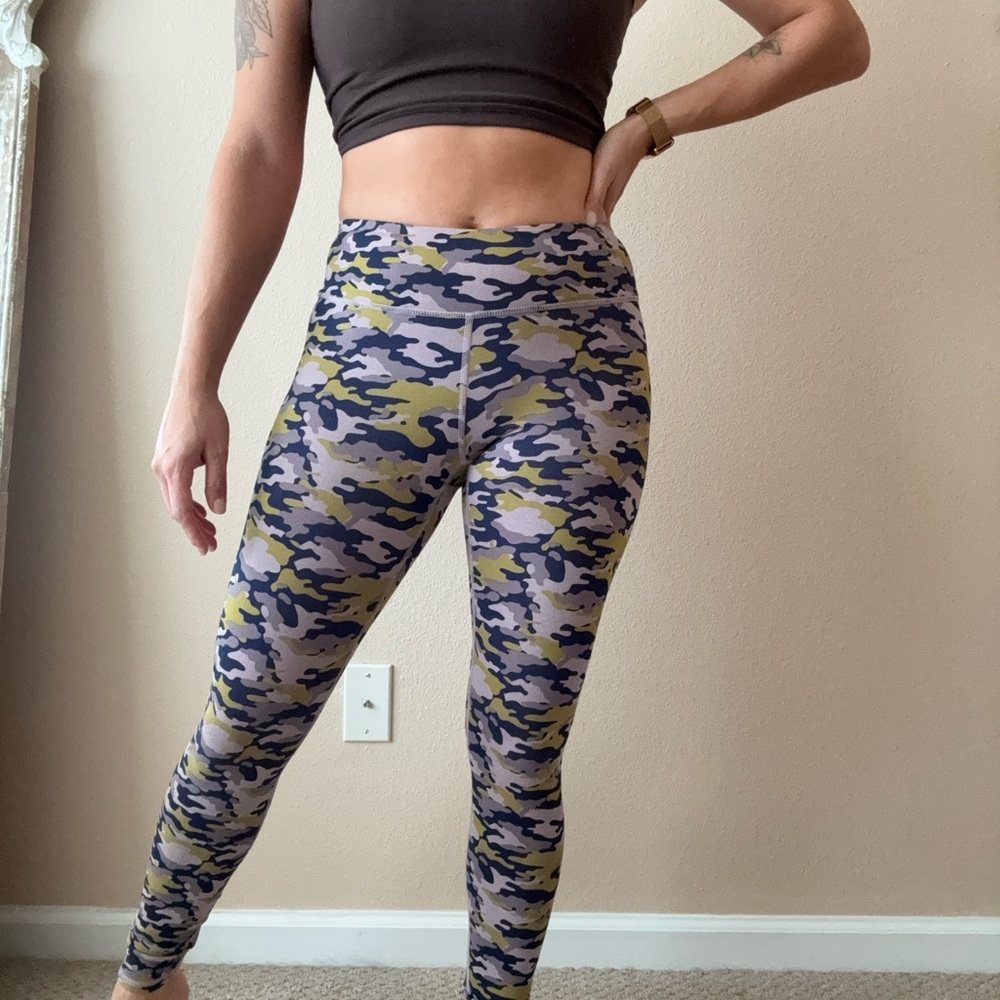 Fabletics Camouflage Leggings - Blue, Green, Gray